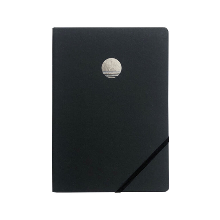 Carnet de notes Luz A5 ligné noir carbone - Éditions Épopée